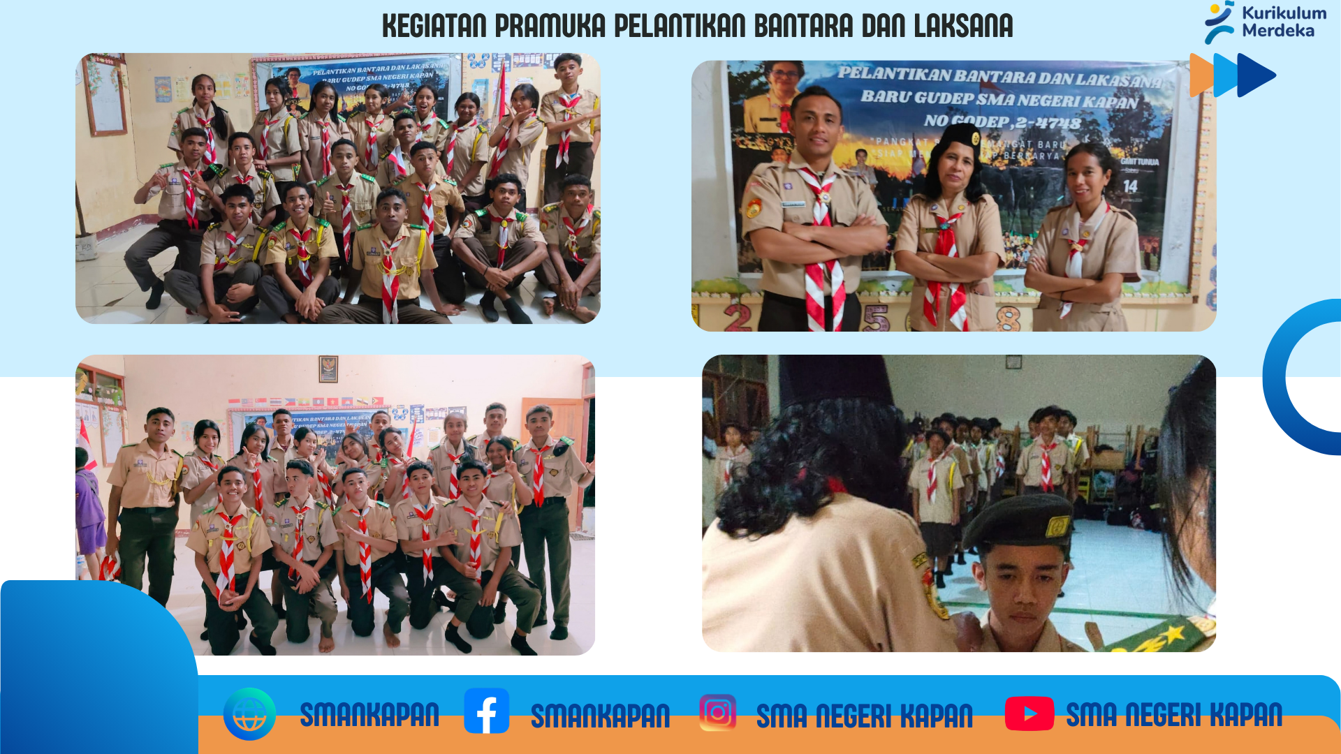 kegiatan pramuka Pelantikan bantara dan laksana,